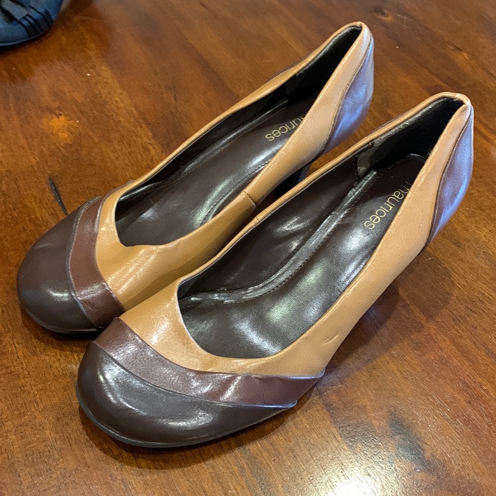 Maurice’s multi brown tone heels